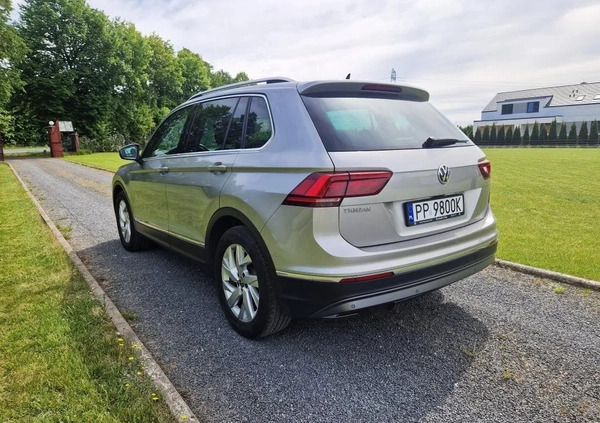 Volkswagen Tiguan cena 99000 przebieg: 78000, rok produkcji 2018 z Sława małe 254